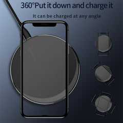 Wireless disc charger for mobile phones