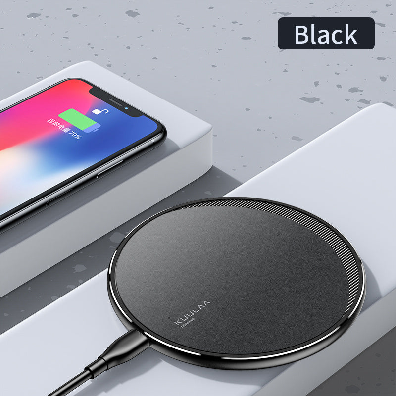 Wireless disc charger for mobile phones